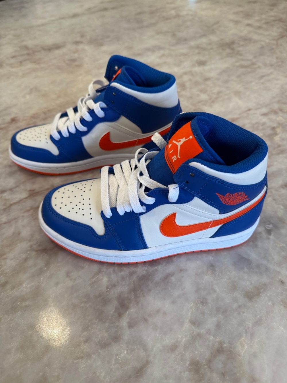 Nike Air Jordan Kids 3.5 High-Top Sneakers in Blue/White/Orange - FD1029-400